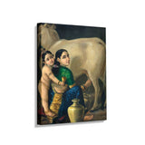 Yashoda And Krishna - Wall Canvas