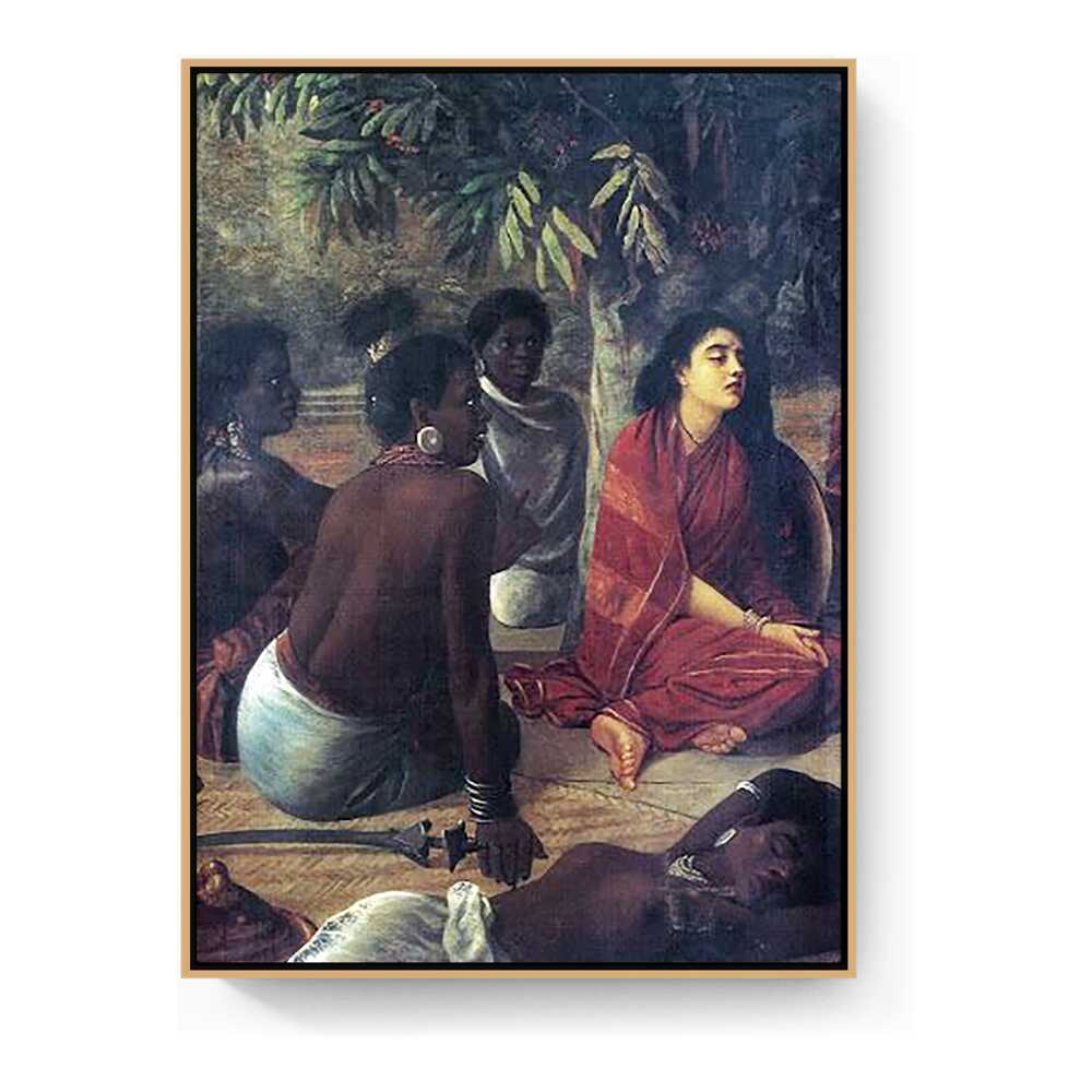 Sita In Ashoka Vatika - FLOATING FRAME