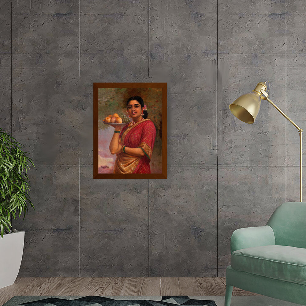 The Maharashtrian Lady - Framed Canvas