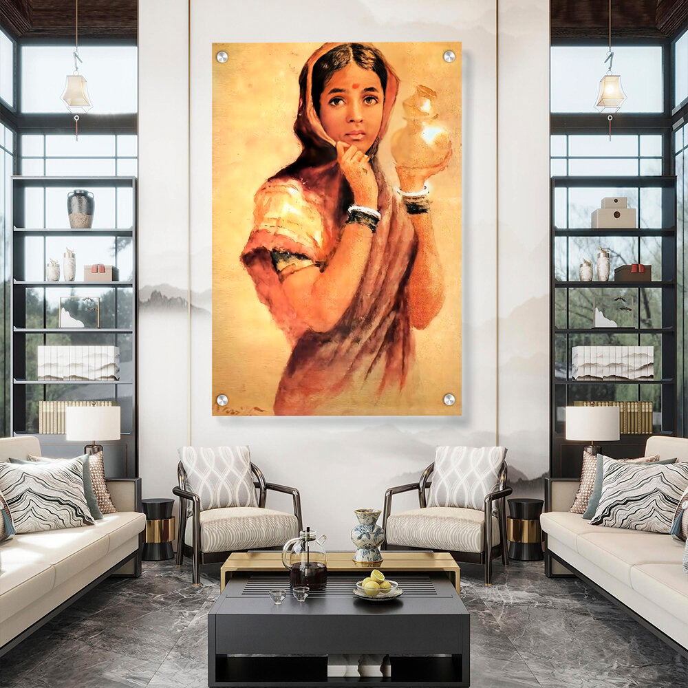 The Milkmaid - Acrylic Wall Photo