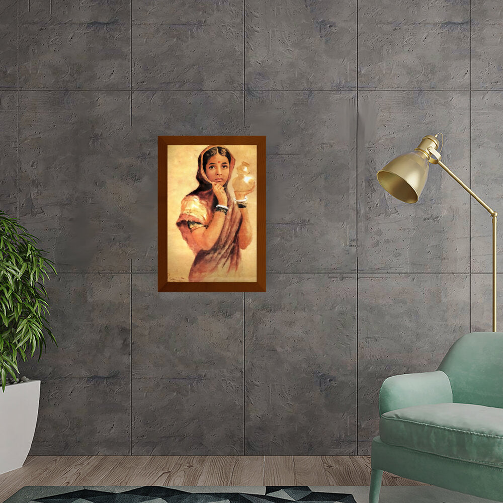 The Milkmaid - Framed Canvas