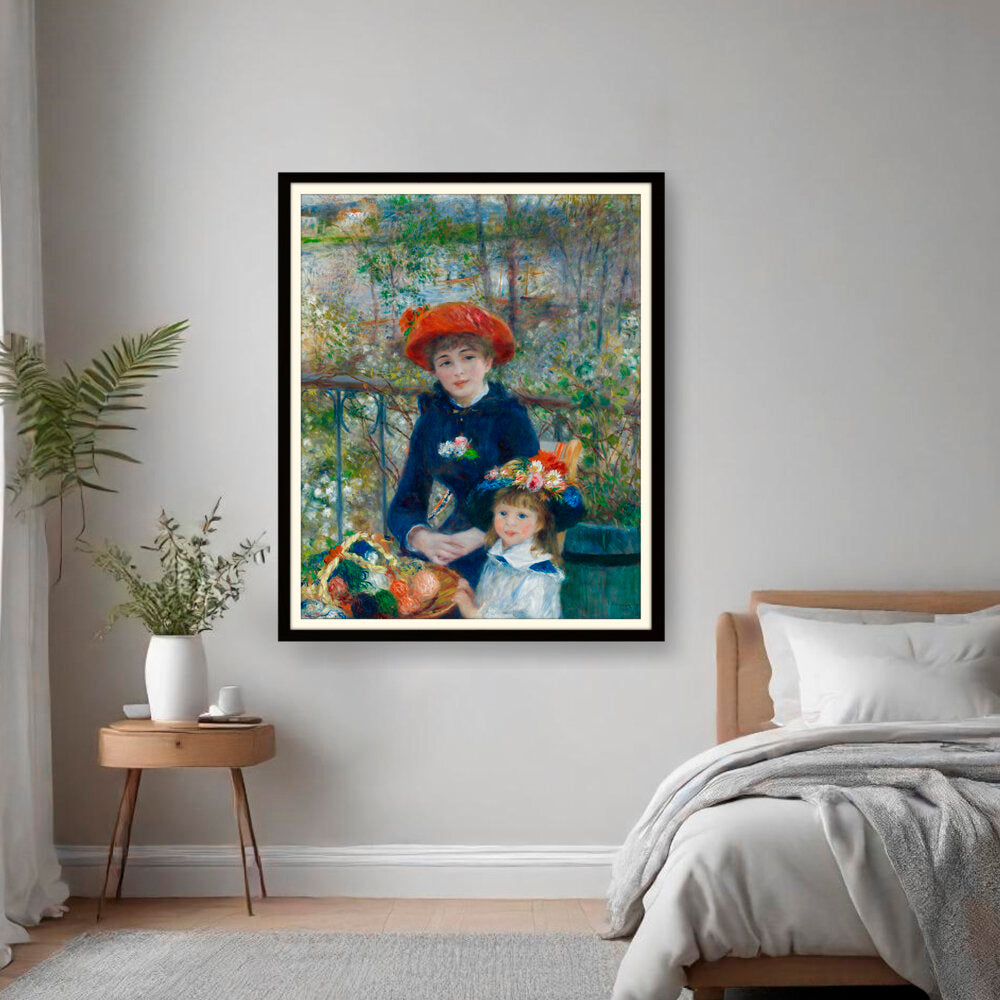 Two Sisters On The Terrace - WALL MOUNT FRAME