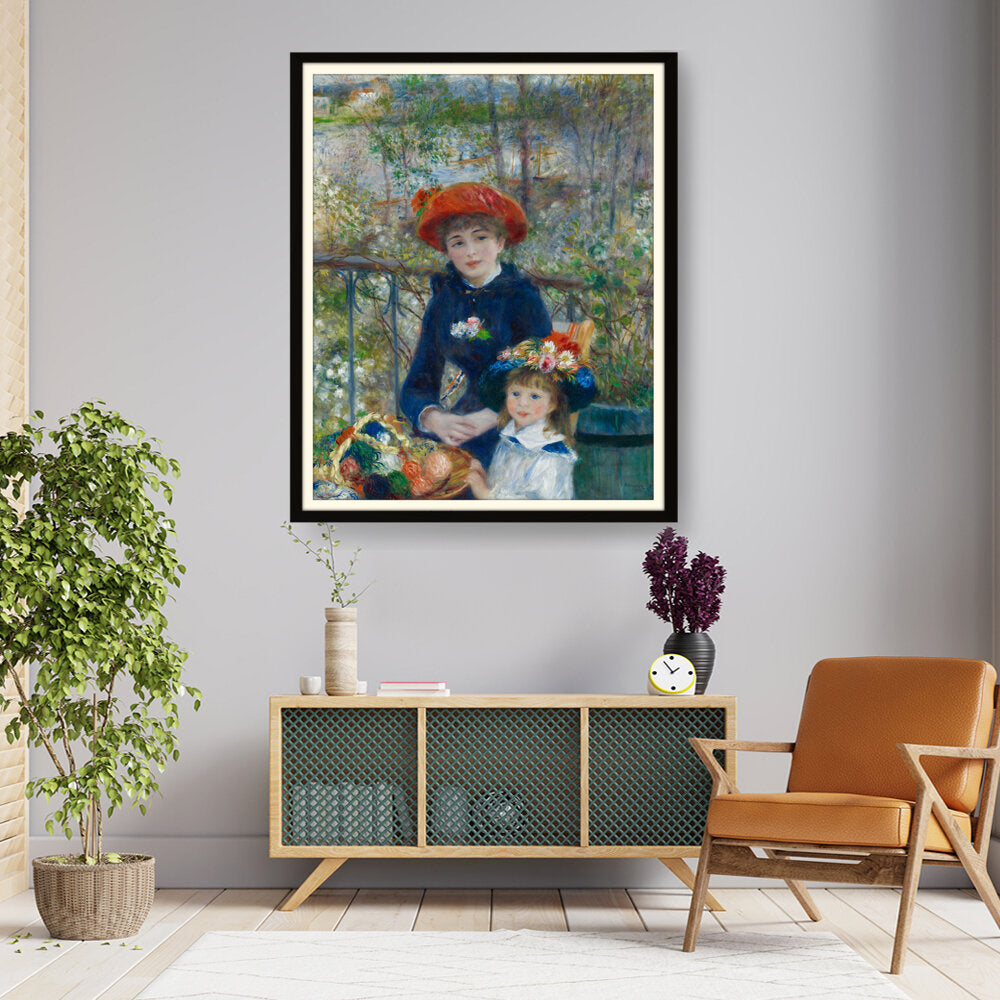 Two Sisters On The Terrace - WALL MOUNT FRAME