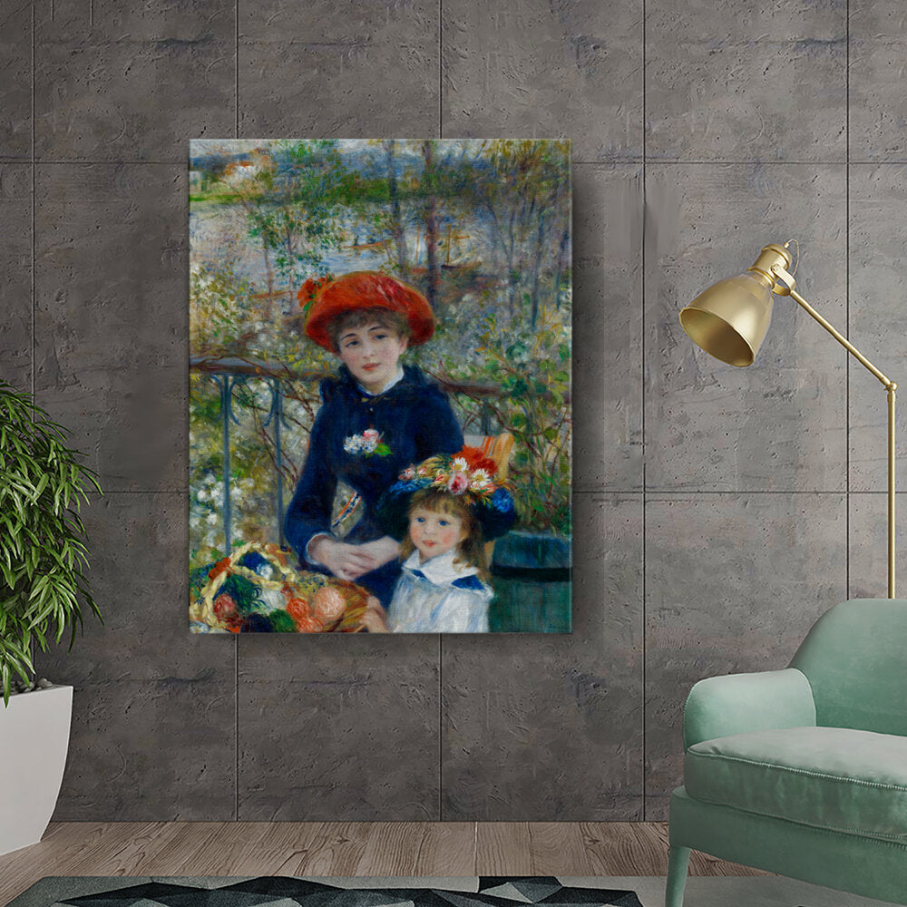 Two Sisters On The Terrace - Wall Canvas