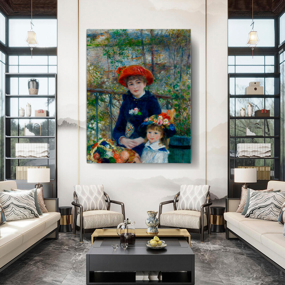 Two Sisters On The Terrace - Wall Canvas