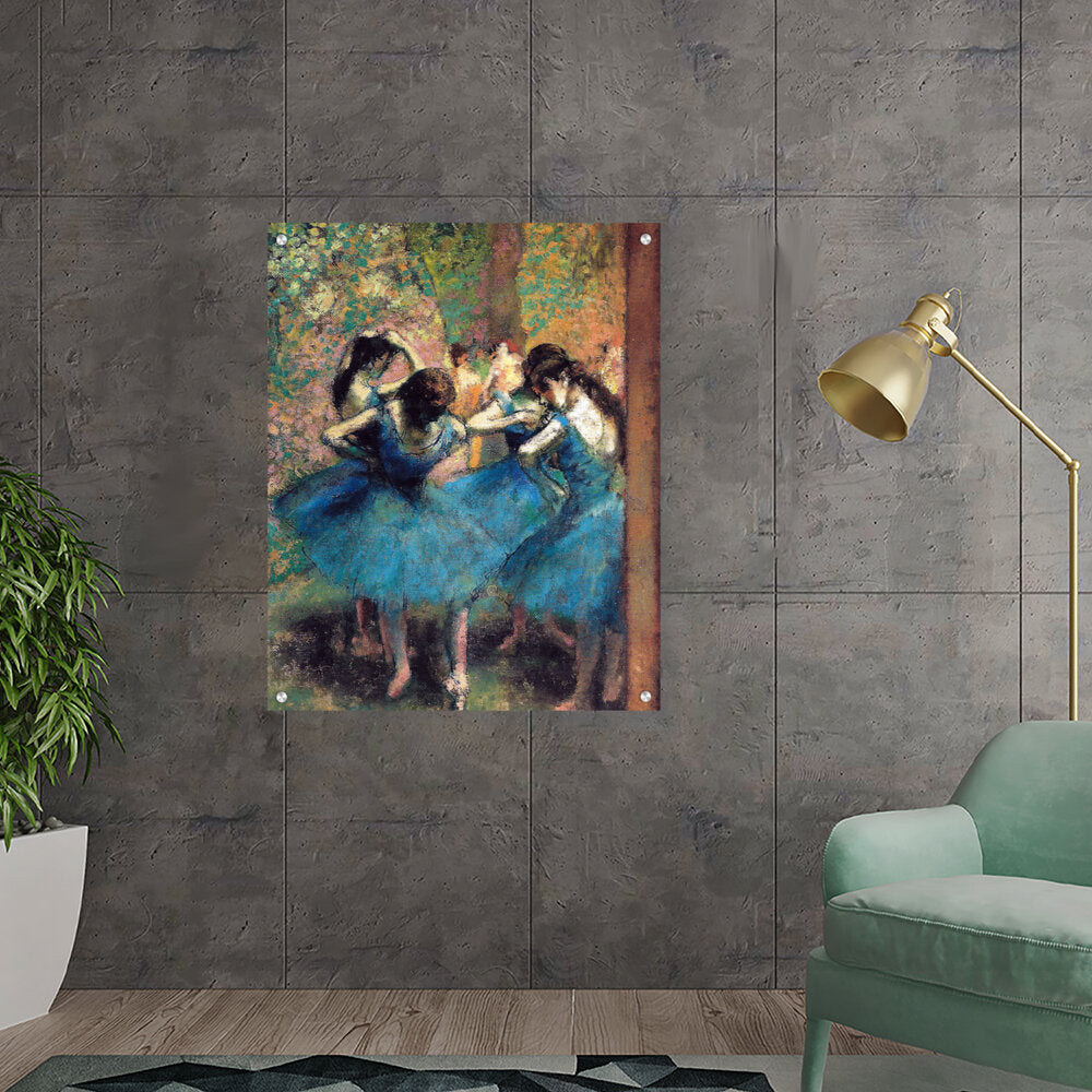 Dancers In Blue - Acrylic Wall Photo