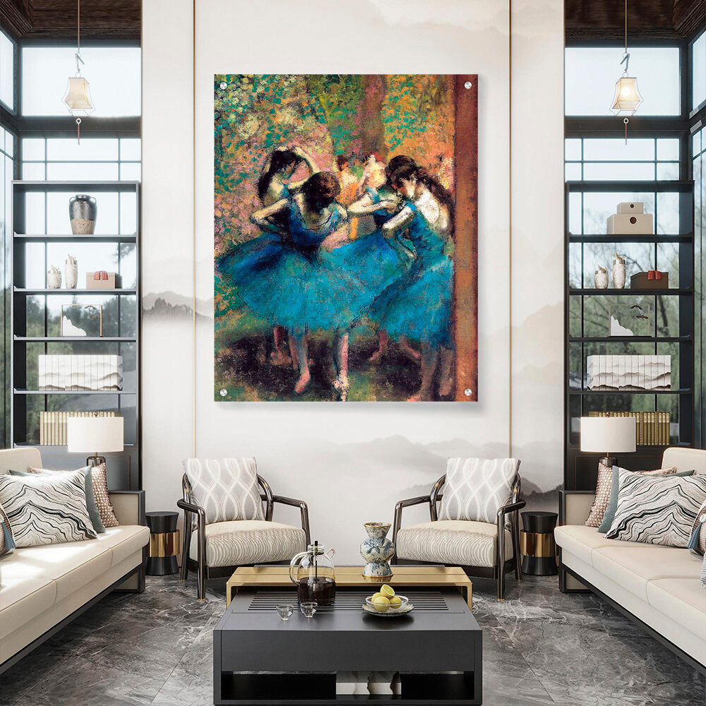 Dancers In Blue - Acrylic Wall Photo