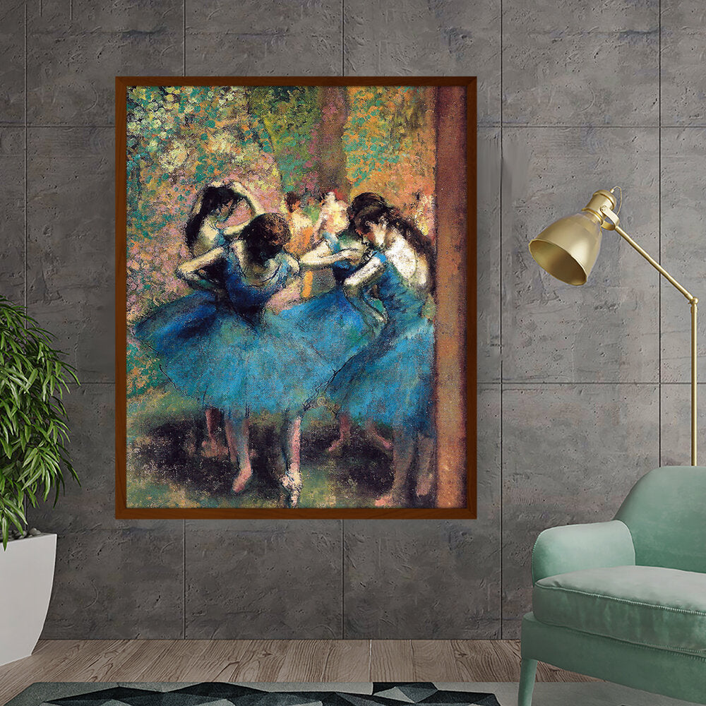 Amazon - Seller - Dancers In Blue - Framed Canvas