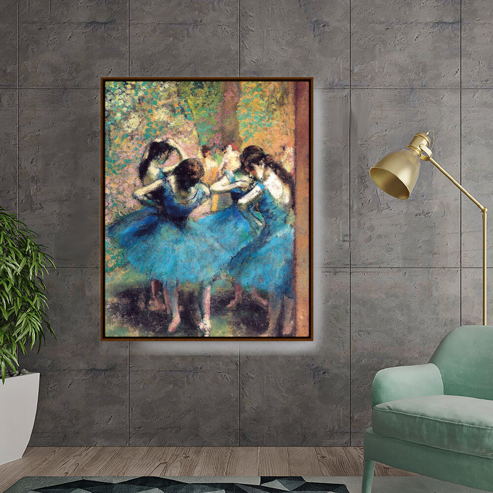 Dancers In Blue - FLOATING FRAME