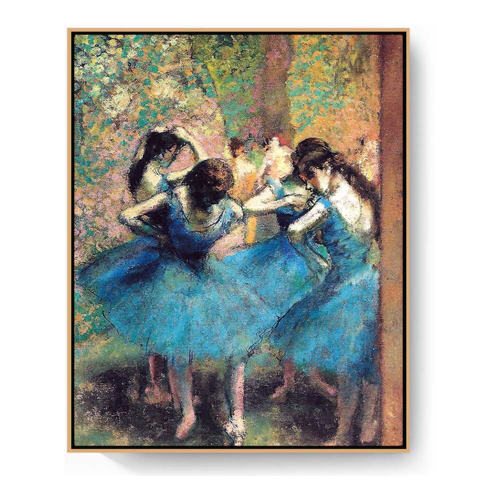 Dancers In Blue - FLOATING FRAME