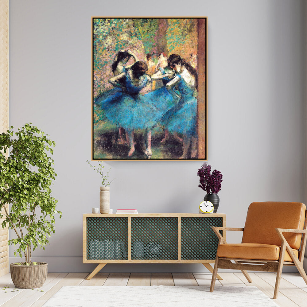 Dancers In Blue - FLOATING FRAME