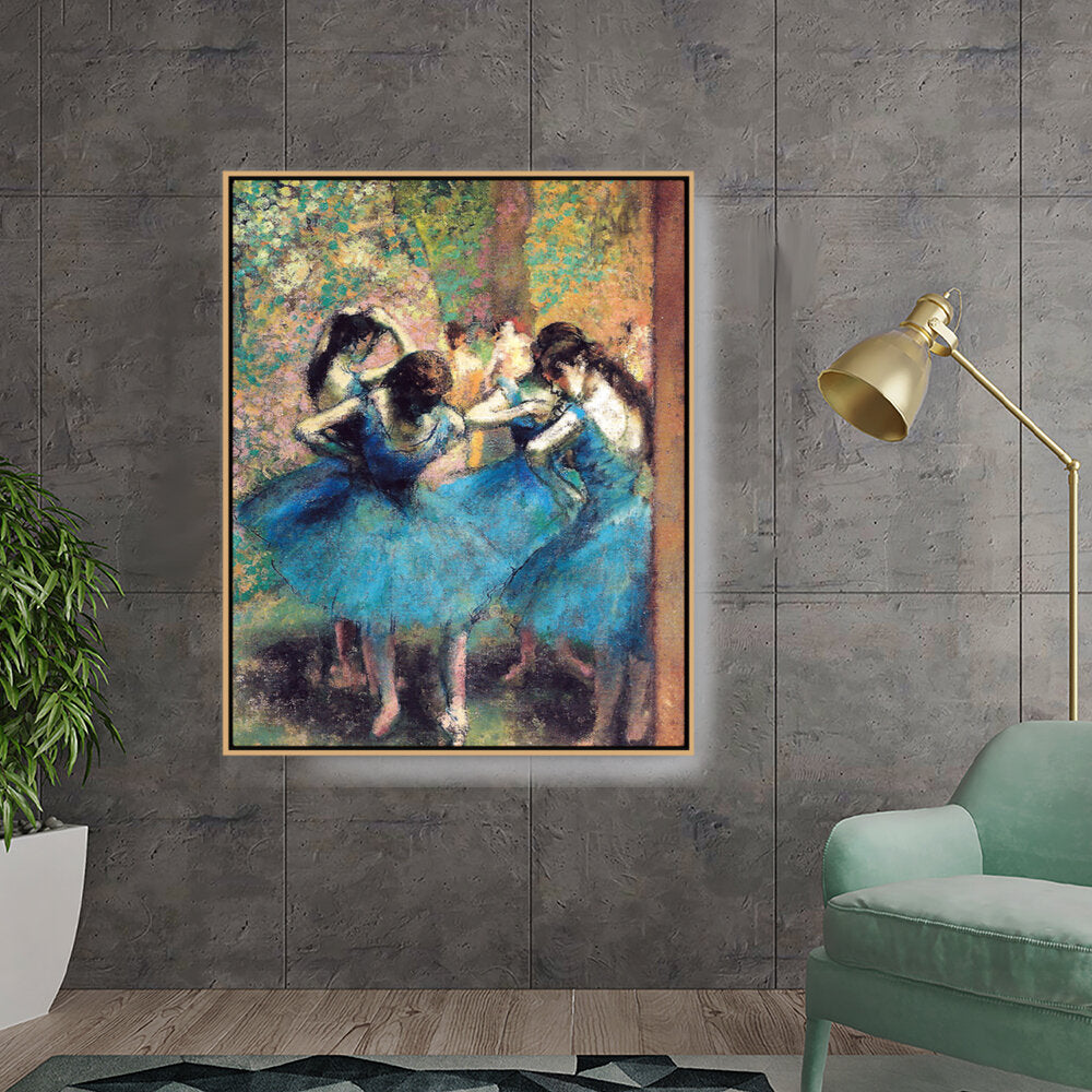 Dancers In Blue - FLOATING FRAME