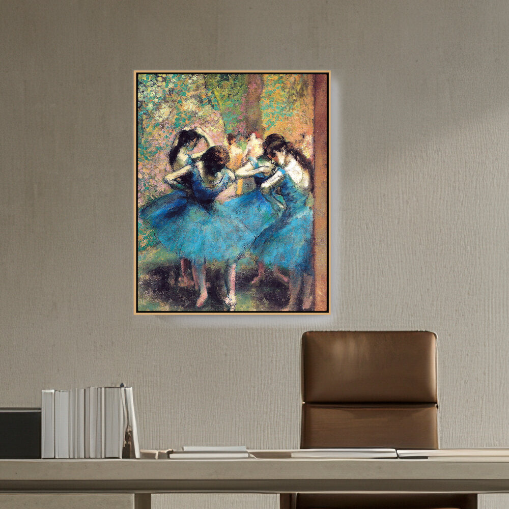 Dancers In Blue - FLOATING FRAME