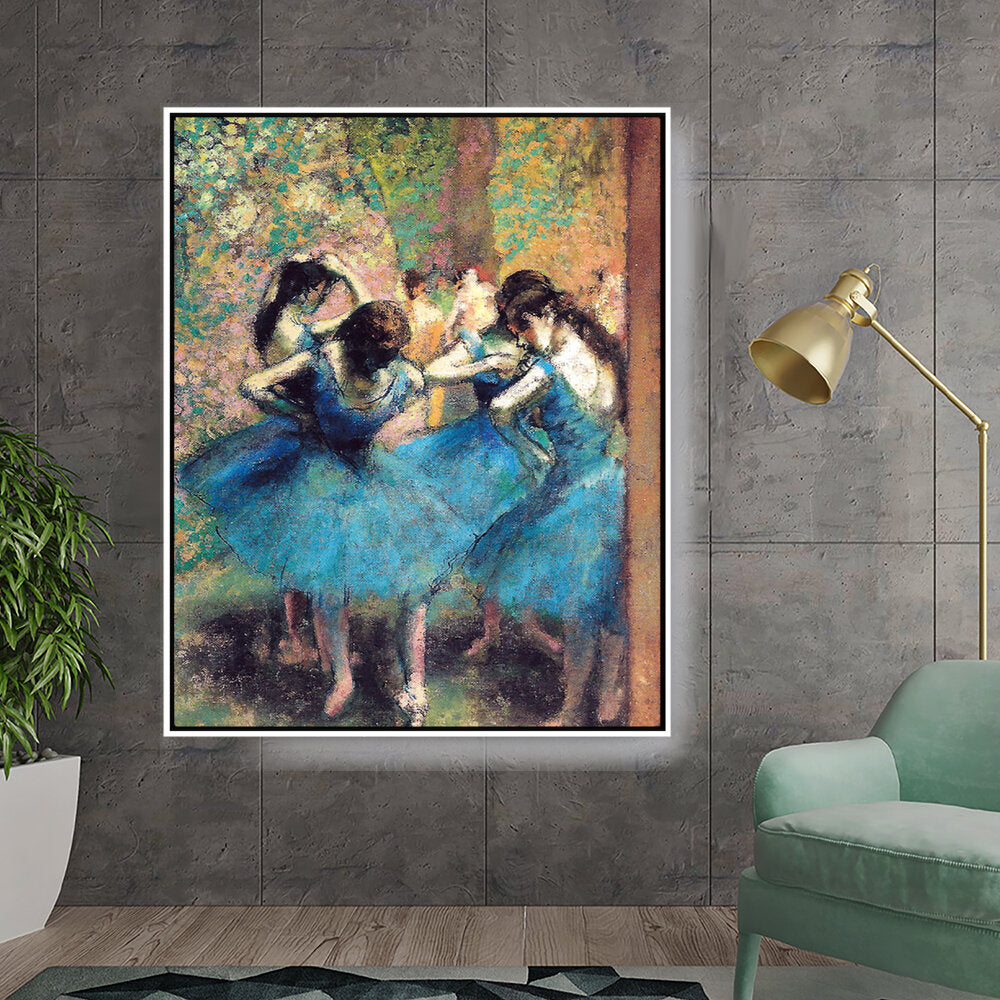 Dancers In Blue - FLOATING FRAME