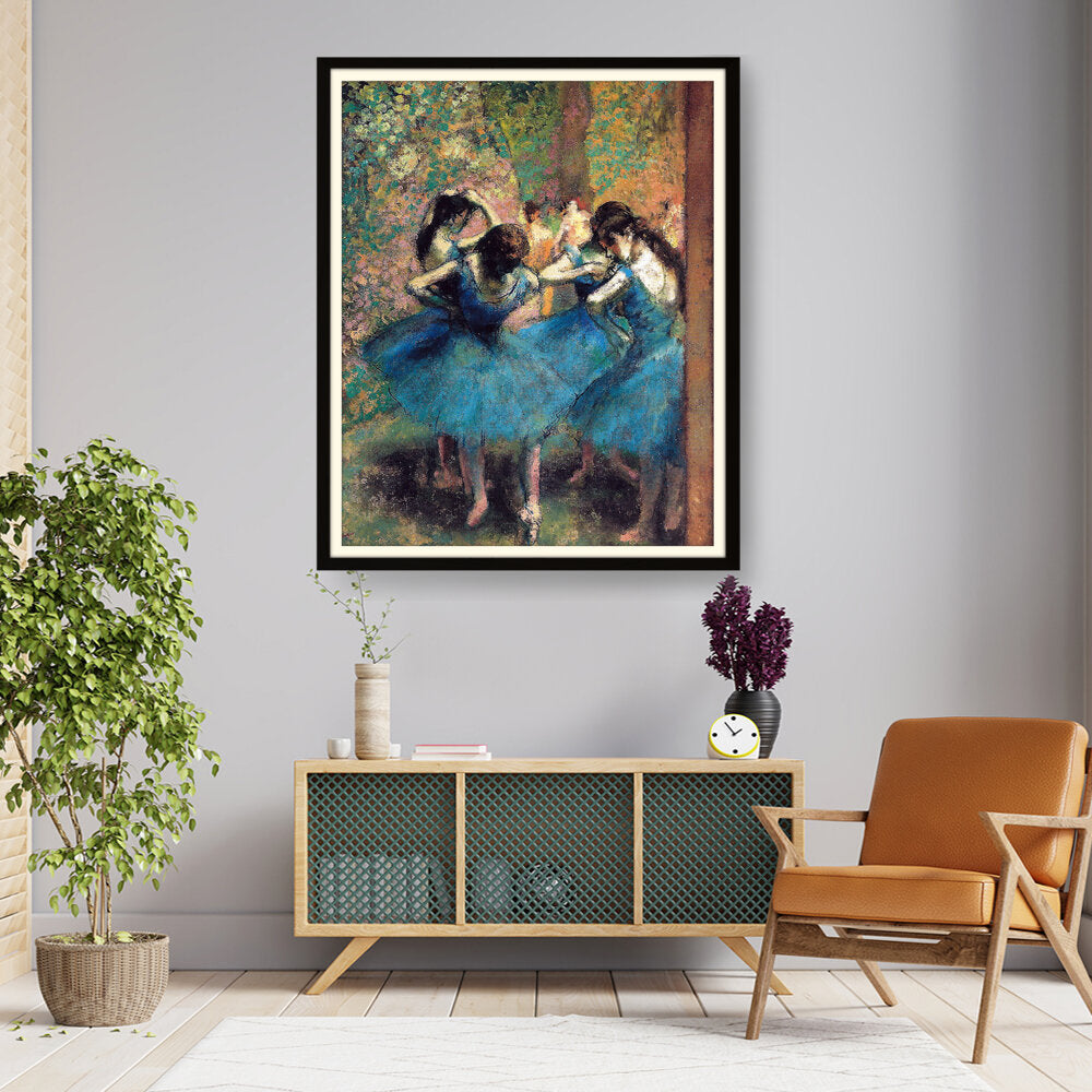 Dancers In Blue - WALL MOUNT FRAME