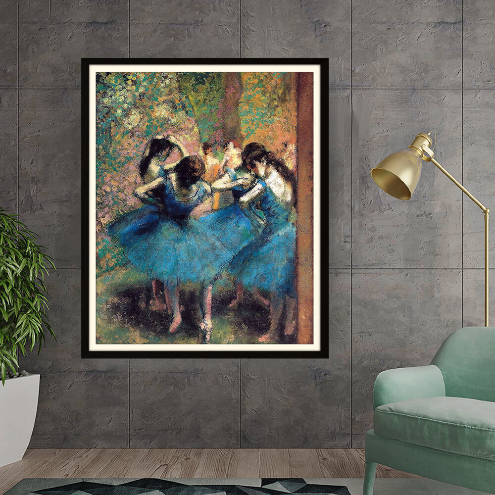 Dancers In Blue - WALL MOUNT FRAME