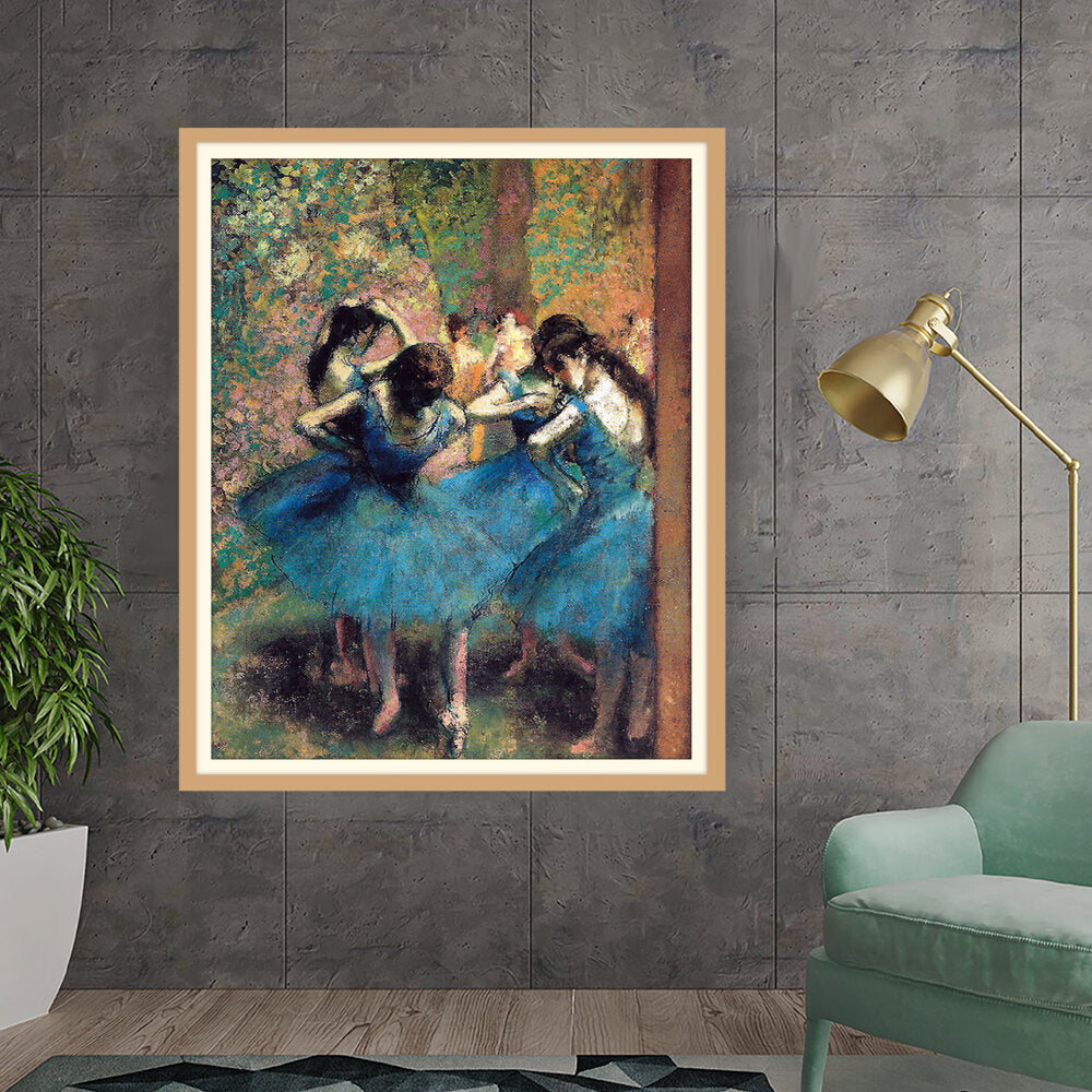 Dancers In Blue - WALL MOUNT FRAME