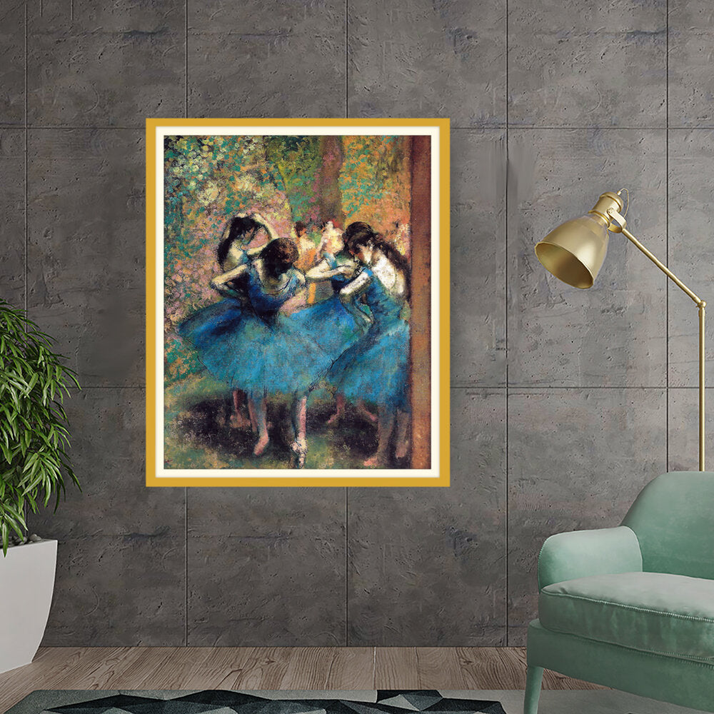 Dancers In Blue - WALL MOUNT FRAME