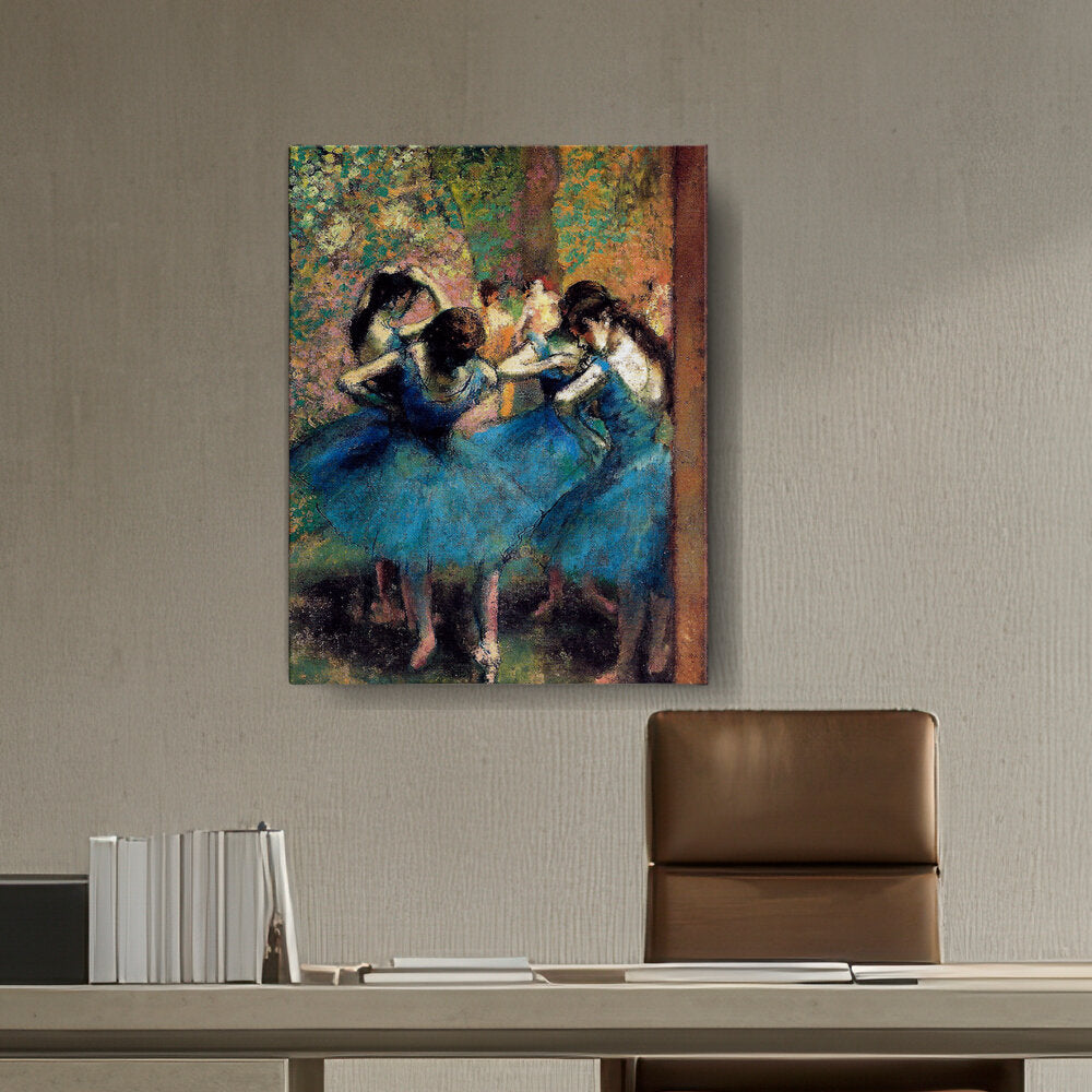 Dancers In Blue - Wall Canvas