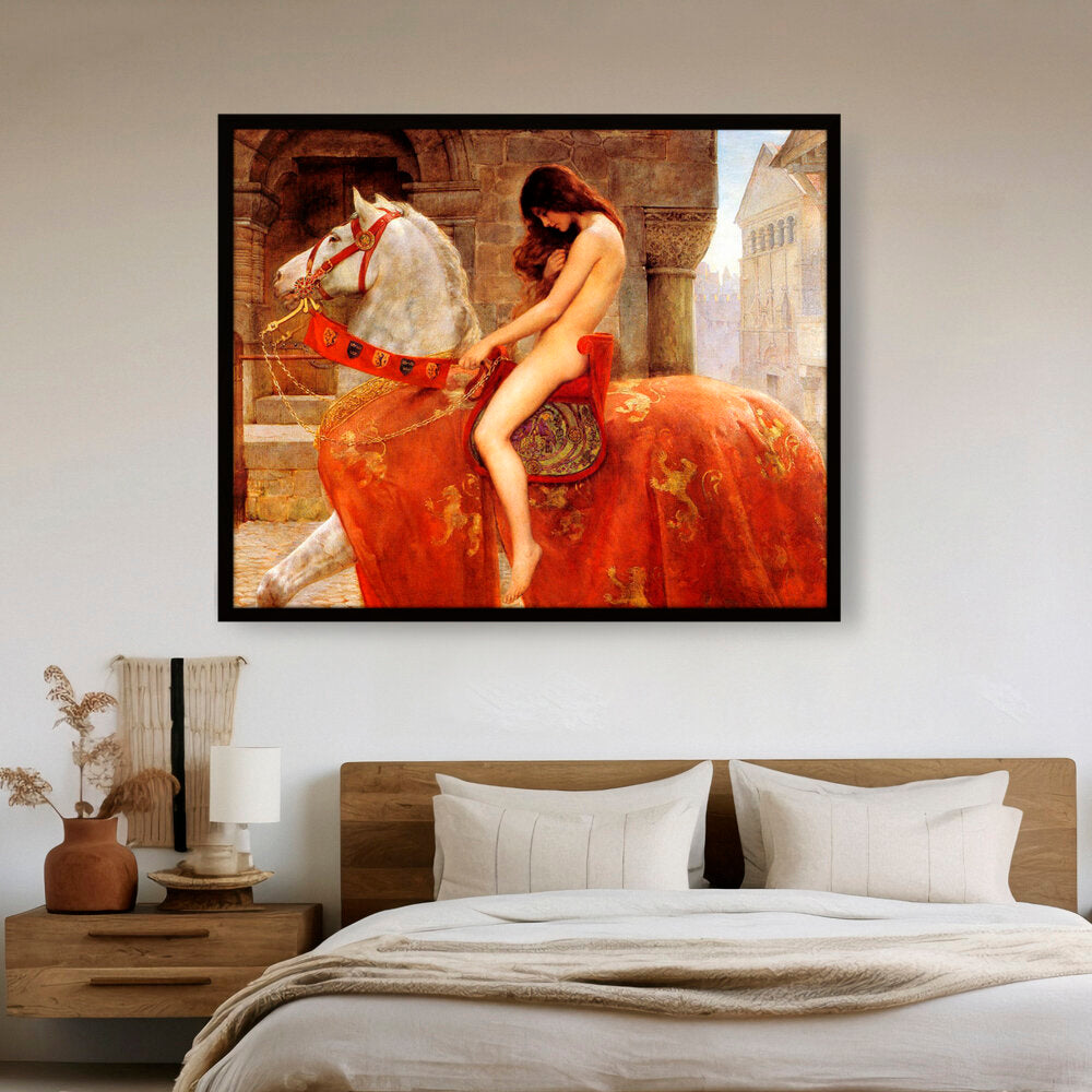 Lady Godiva - Framed Canvas