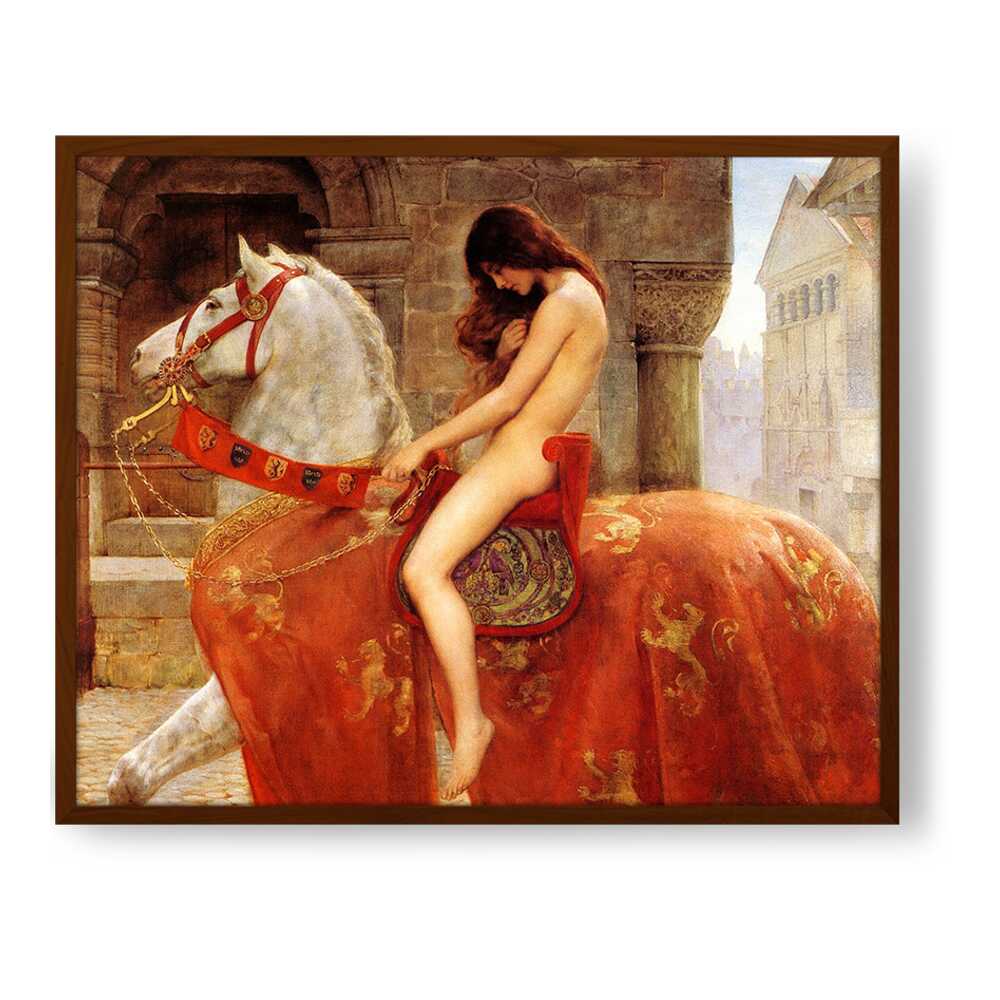 Lady Godiva - Framed Canvas