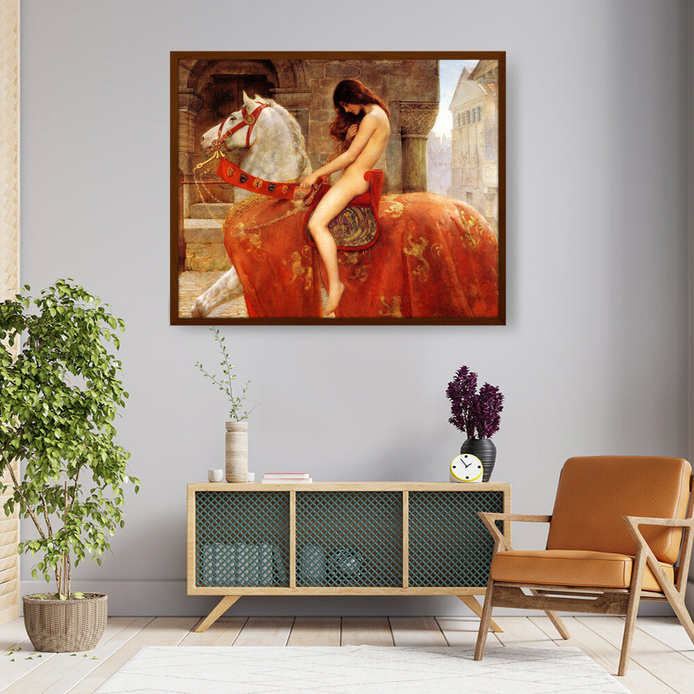 Lady Godiva - Framed Canvas