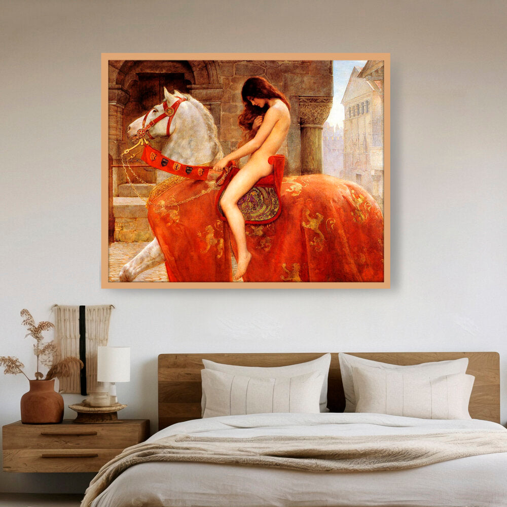 Lady Godiva - Framed Canvas