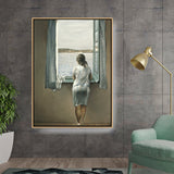 Amazon - Seller - Young Woman At A Window - FLOATING FRAME