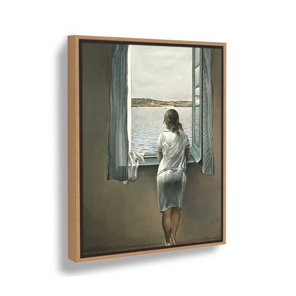 Young Woman At A Window - FLOATING FRAME