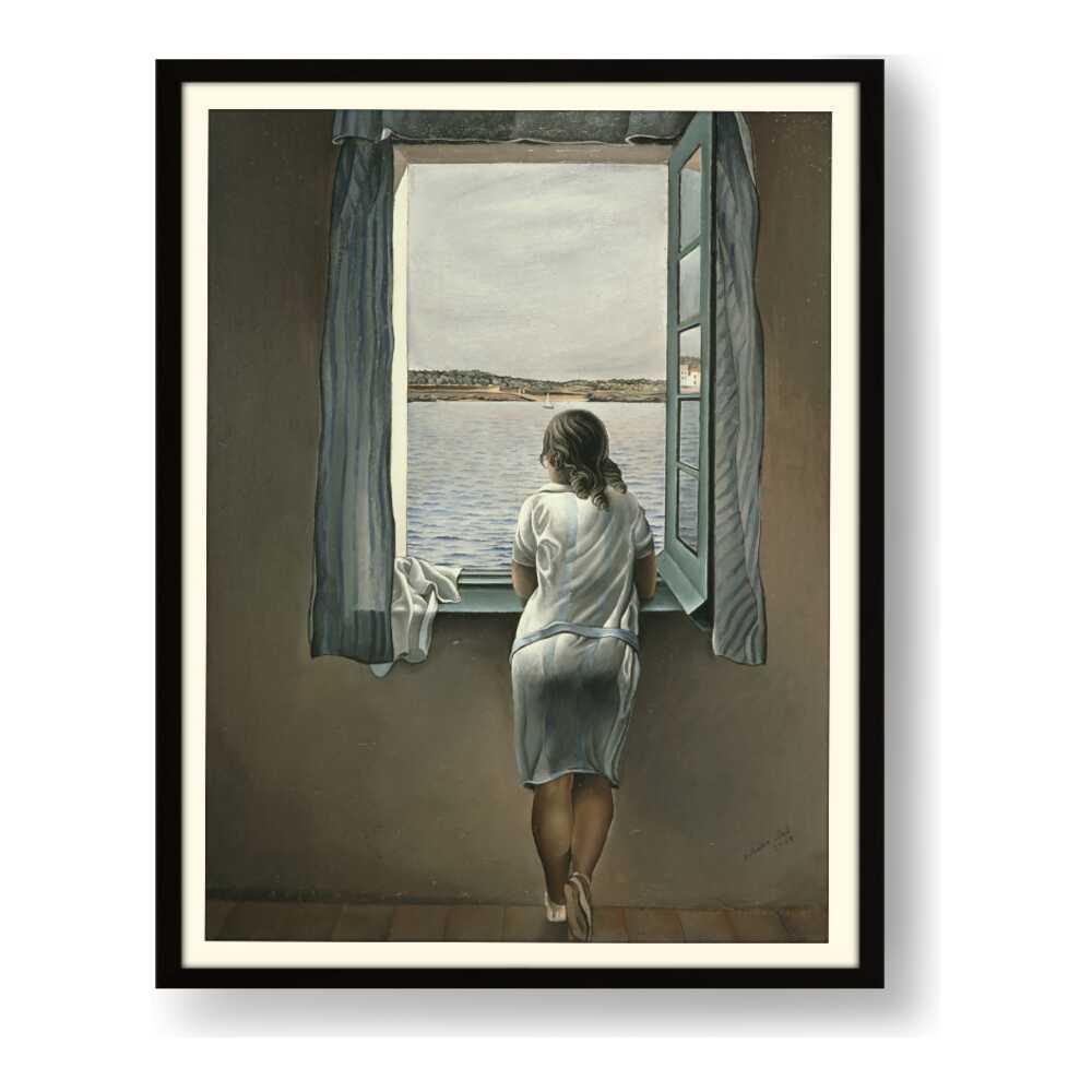 Young Woman At A Window - WALL MOUNT FRAME