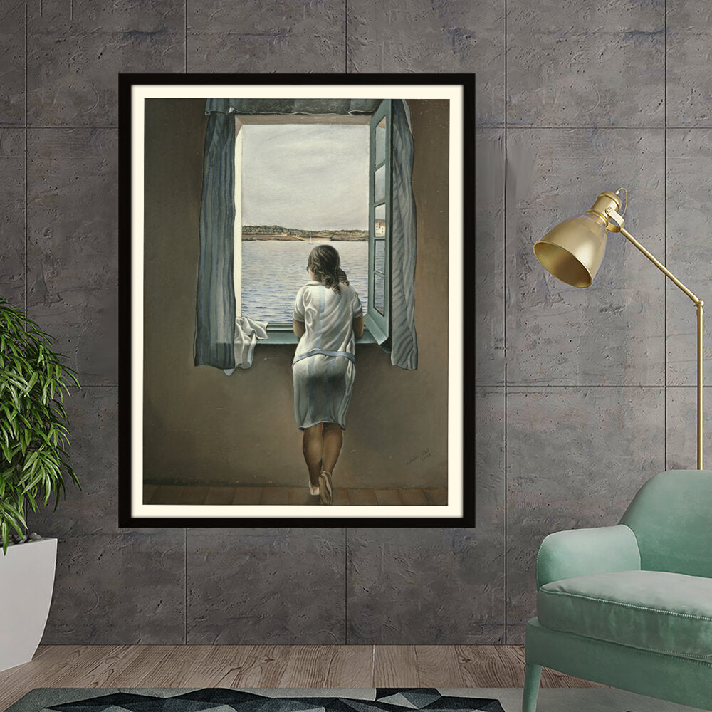 Amazon - Seller - Young Woman At A Window - WALL MOUNT FRAME