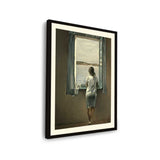 Young Woman At A Window - WALL MOUNT FRAME