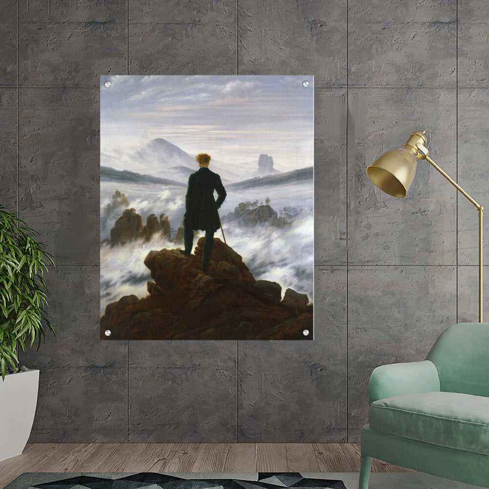 Wanderer Above The Sea Of Fog - Acrylic Wall Photo