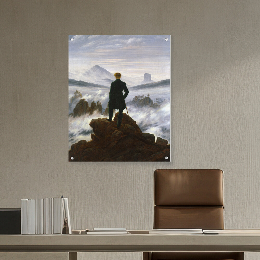 Wanderer Above The Sea Of Fog - Acrylic Wall Photo