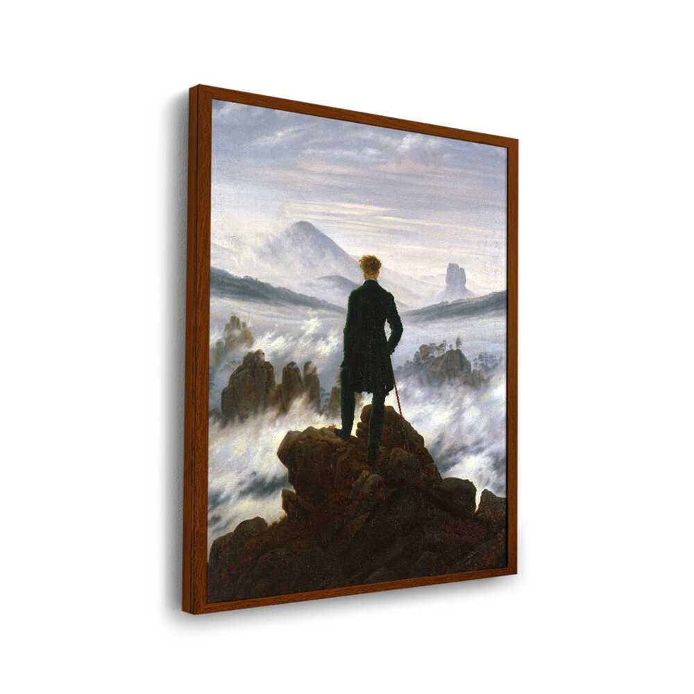 Wanderer Above The Sea Of Fog - Framed Canvas