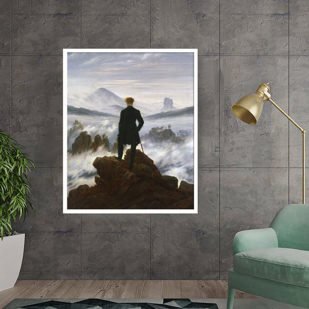 Wanderer Above The Sea Of Fog - Framed Canvas