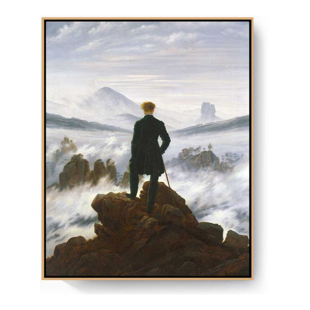 Wanderer Above The Sea Of Fog - FLOATING FRAME