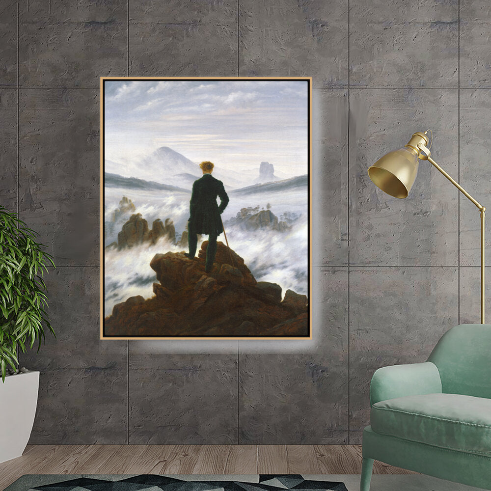 Wanderer Above The Sea Of Fog - FLOATING FRAME