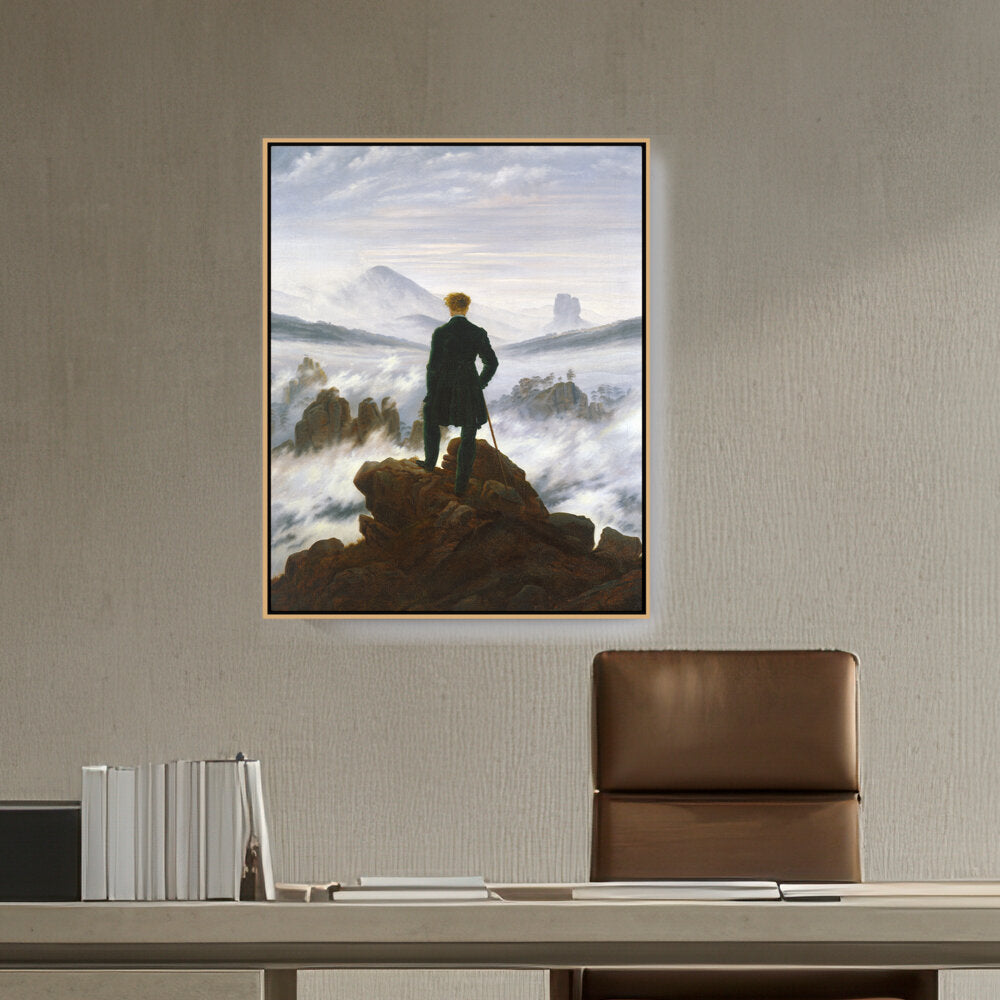 Wanderer Above The Sea Of Fog - FLOATING FRAME