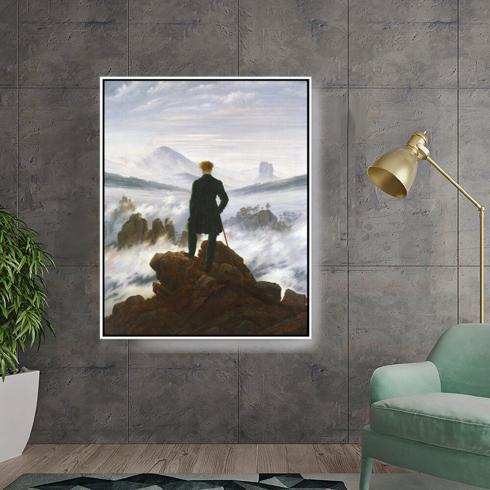 Wanderer Above The Sea Of Fog - FLOATING FRAME