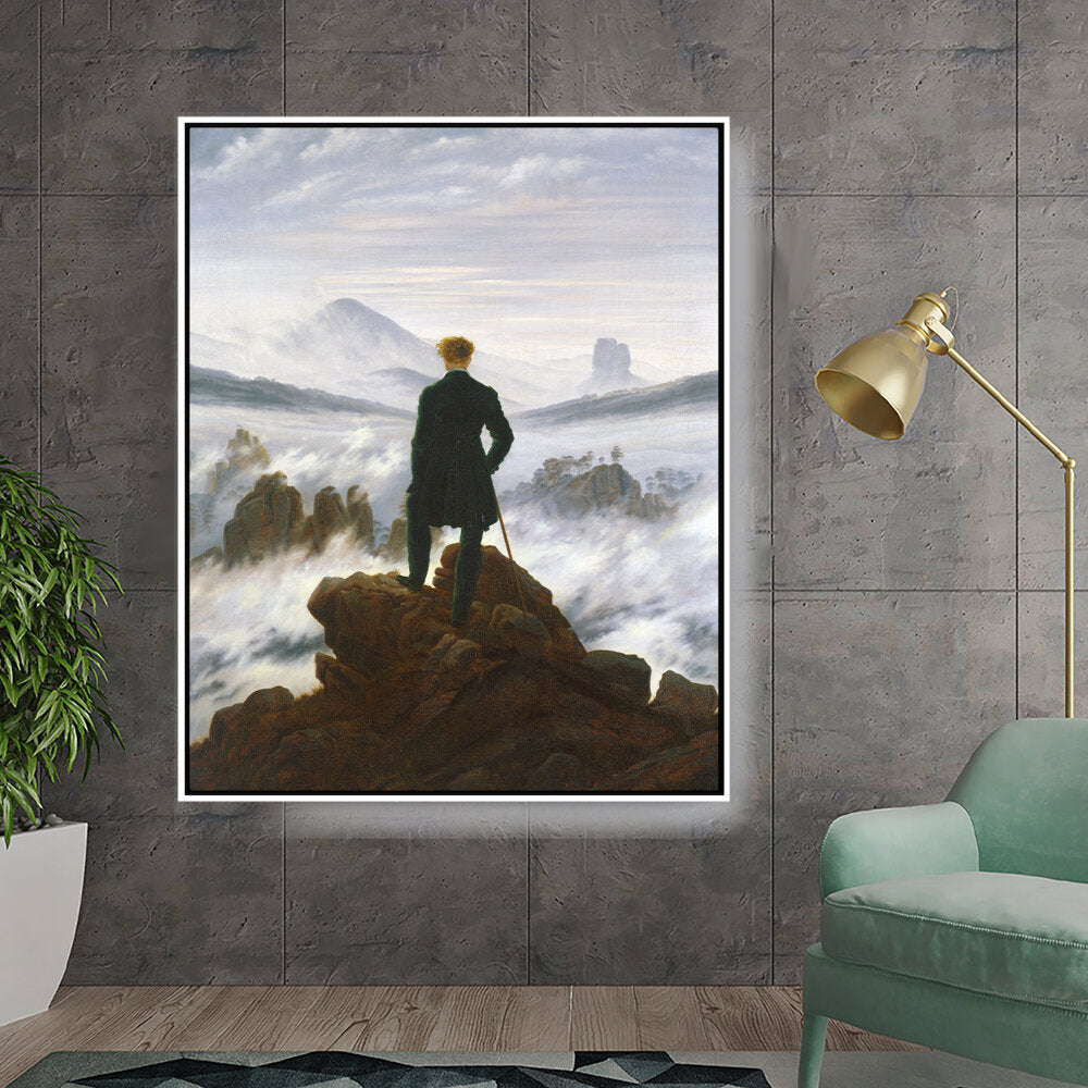 Wanderer Above The Sea Of Fog - FLOATING FRAME