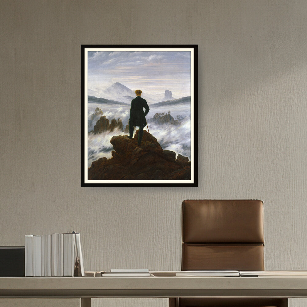 Wanderer Above The Sea Of Fog - WALL MOUNT FRAME