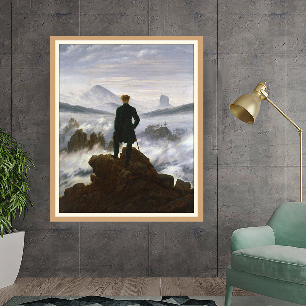 Wanderer Above The Sea Of Fog - WALL MOUNT FRAME