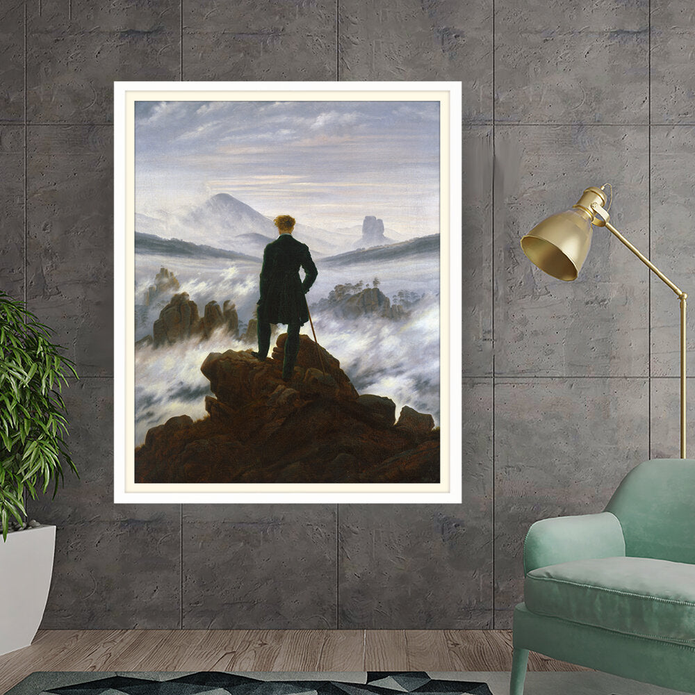 Wanderer Above The Sea Of Fog - WALL MOUNT FRAME