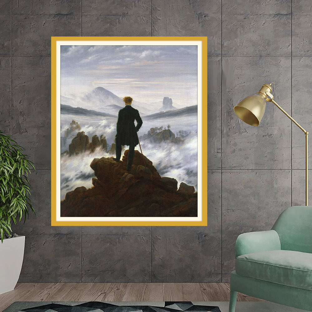 Wanderer Above The Sea Of Fog - WALL MOUNT FRAME