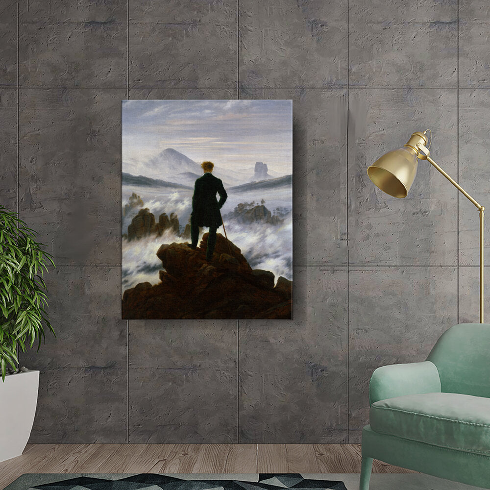 Wanderer Above The Sea Of Fog - Wall Canvas