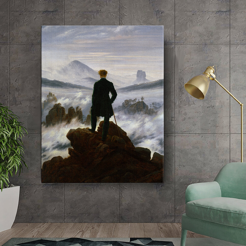 Wanderer Above The Sea Of Fog - Wall Canvas