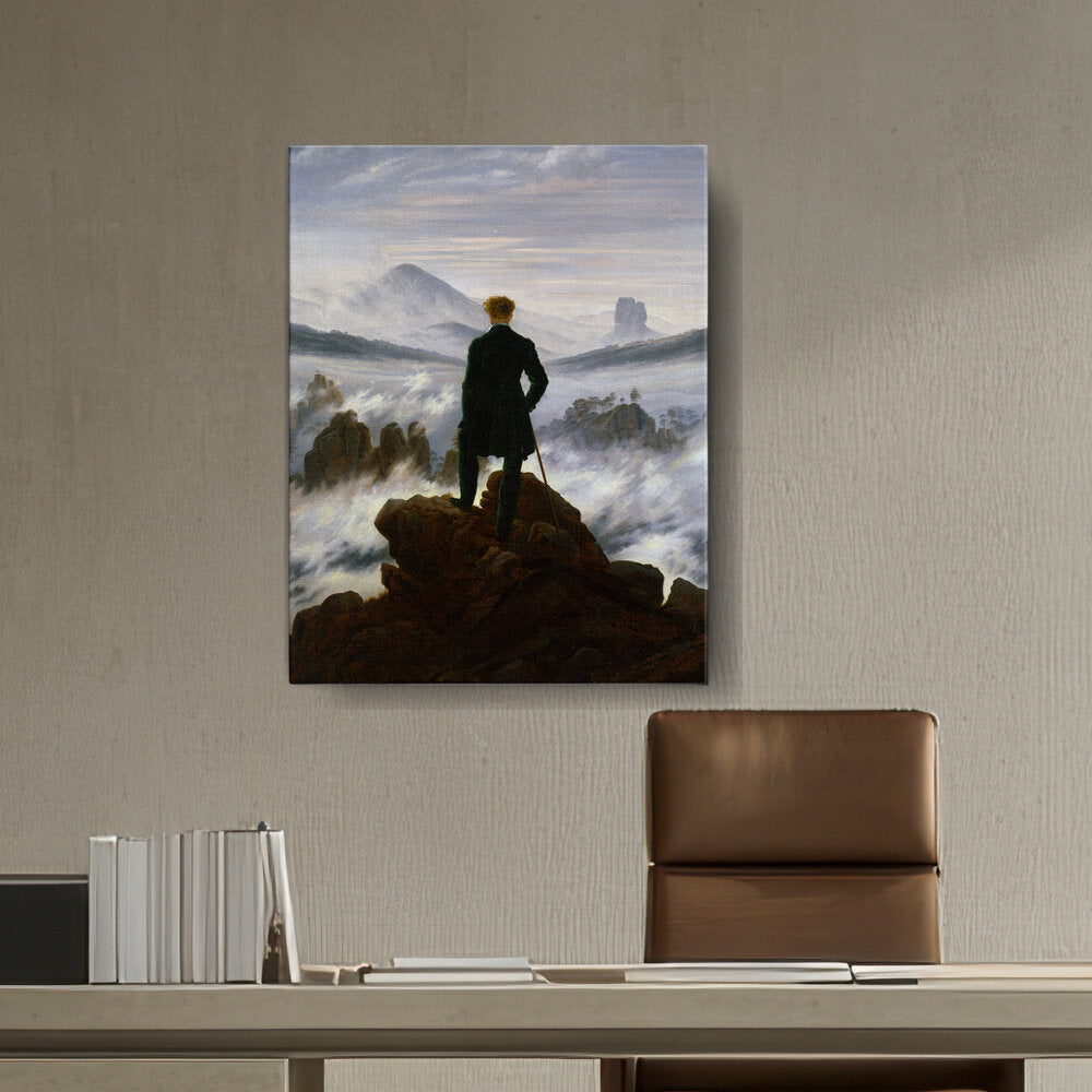 Wanderer Above The Sea Of Fog - Wall Canvas