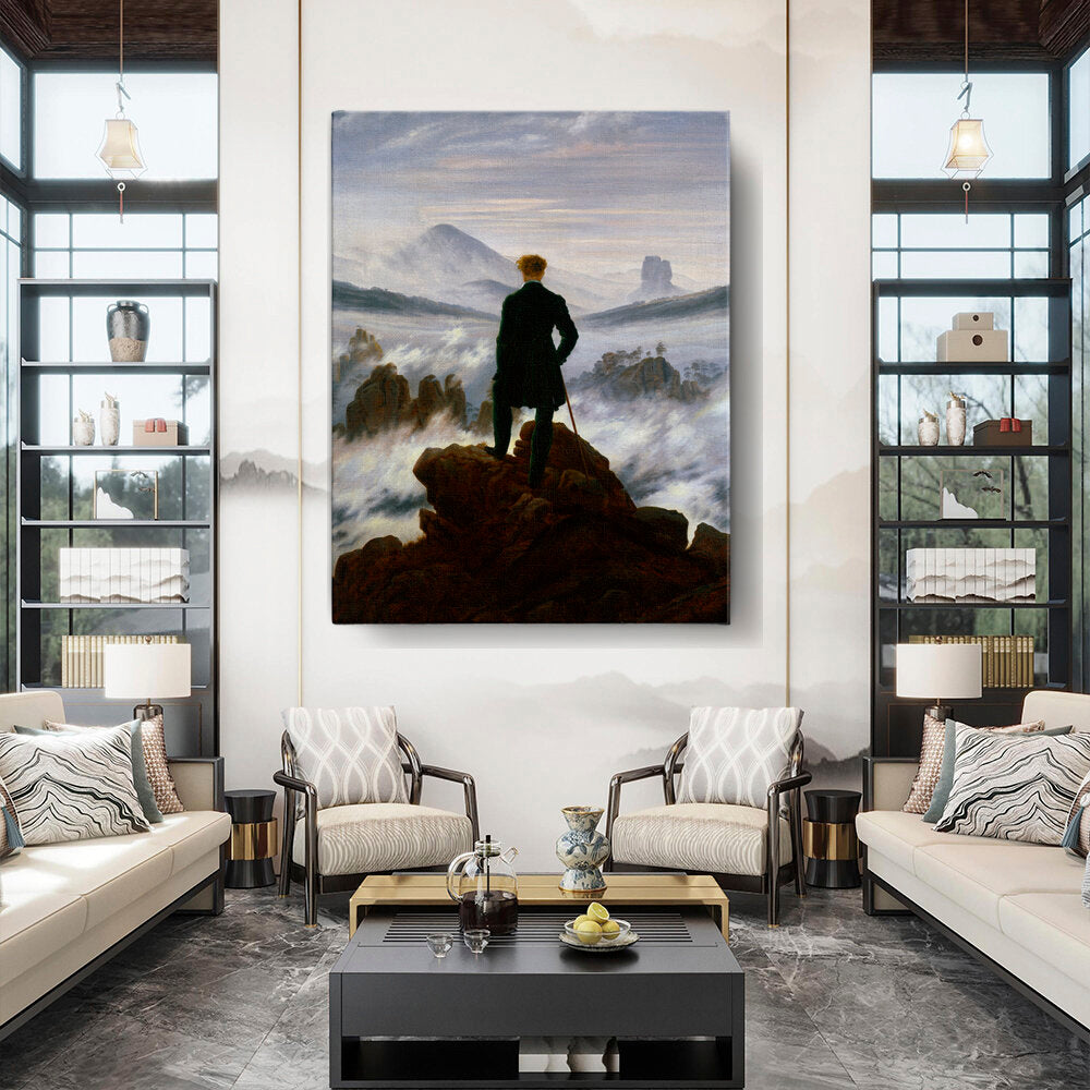 Wanderer Above The Sea Of Fog - Wall Canvas