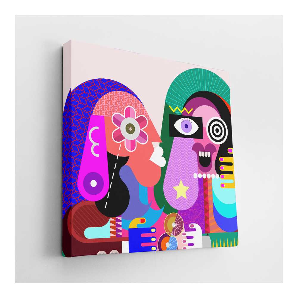 Picasoul - Picasoul Curated - Colorful Faces 11 - Wall Decor